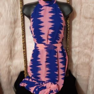 Pink and Blue Maxi Dress from Olive Ole.